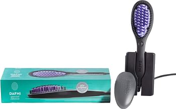 Dafni Hair Straightening Brush With Digital Screen Se1.Oc/D001 - Black and Purple