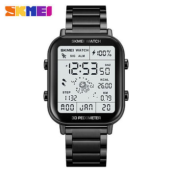 SKMEI 1888 Digital Watch Men's Casual Stopwatch Alarm Clock Countdown Military Digital Watch - Rose Gold