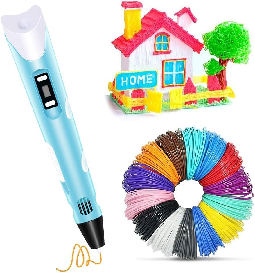 3D Printing Pens, Smart Children's Gifts, Three-dimensional Painting Creative Pens and Consumables PLA random color