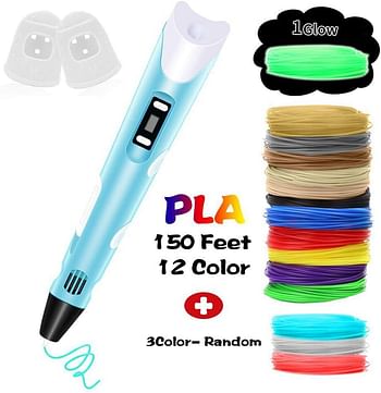 3D Printing Pens, Smart Children's Gifts, Three-dimensional Painting Creative Pens and Consumables PLA random color