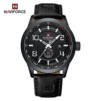 NaviForce NF9229 Classic Business Luminous Date Day Function Analogue Quartz Wristwatch For Men - Black