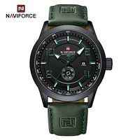 NaviForce NF9229 Classic Business Luminous Date Day Function Analogue Quartz Wristwatch For Men Green