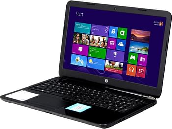 HP Notebook 15-15.6 بوصة AMD E2-6110 1.5 جيجا هرتز 4 جيجا بايت رام 240 جيجا بايت SSD - لوحة مفاتيح باللغة الإنجليزية Win10 - أسود