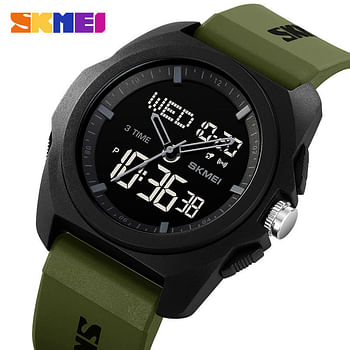 SKMEI 2199 Dual Time Watch 51 Mm - Green