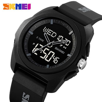 SKMEI 2199 Dual Time Watch 51 Mm - Black