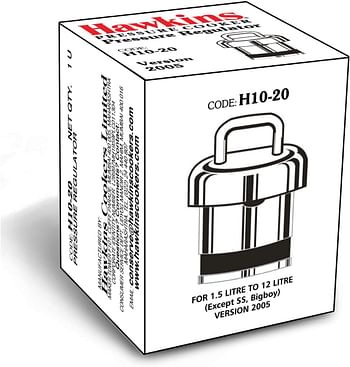 هاوكنز منظم ضغط H10-20 لطناجر الضغط الكلاسيكية المصنوعة من الالومنيوم والستانلس ستيل