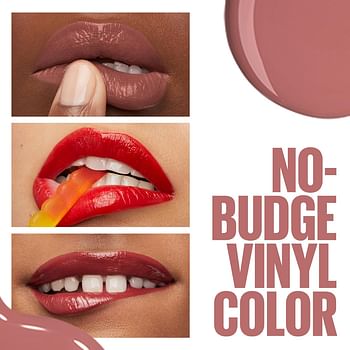 Maybelline New York Super Stay Vinyl Ink Nudes Longwear Transfer Proof Gloss Lipstick, Charmed