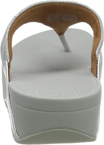 FitFlop Lulu Glitz Toe-post Sandals womens Flip-Flop 40 EU - Silver