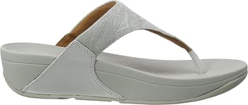 FitFlop Lulu Glitz Toe-post Sandals womens Flip-Flop 40 EU - Silver