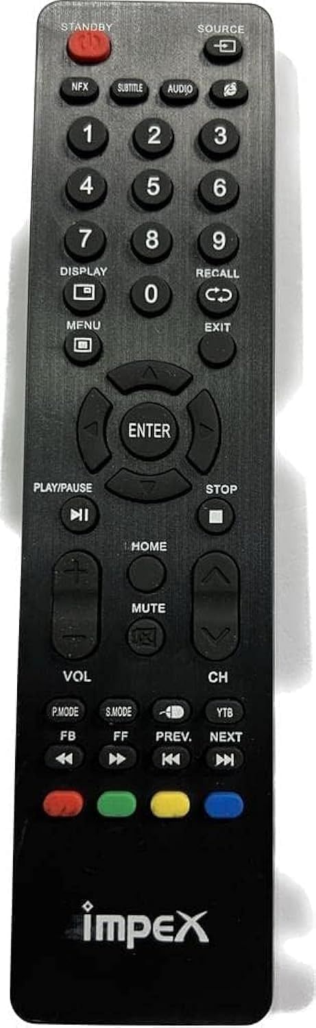 Nate Remote Control for Impex TV, Black