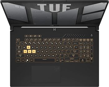 Asus TUF Gaming Laptop FX707ZC4-HX033W With I7-12700H/ 16GB RAM /1TB SSD/17.3" FHD 144Hz/Nvidia RTX3050-4GB MAX 95W TGP/WIN11/AR-EN Keyboard 1 Zone RGB