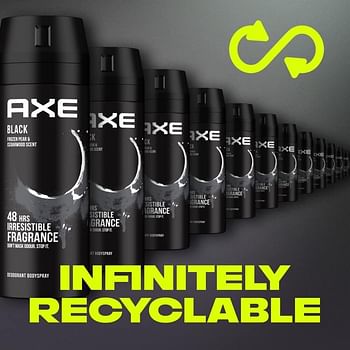 Axe Bodyspray For Men Black, 150Ml