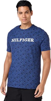 Tommy Hilfiger Men's T-Shirts Medium - Desert Sky and Multi