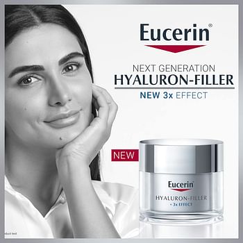 Eucerin Hyaluron Filler Anti-Aging Face Day Cream with Hyaluronic Acid, Plumps up Deep Wrinkles, UVA & UVB Protection, SPF 15, Moisturizer for Dry Skin, 50ml
