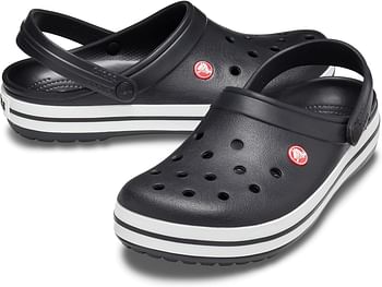 Crocs unisex-adult Crocband Clog Clog, Black, 39/40 EU