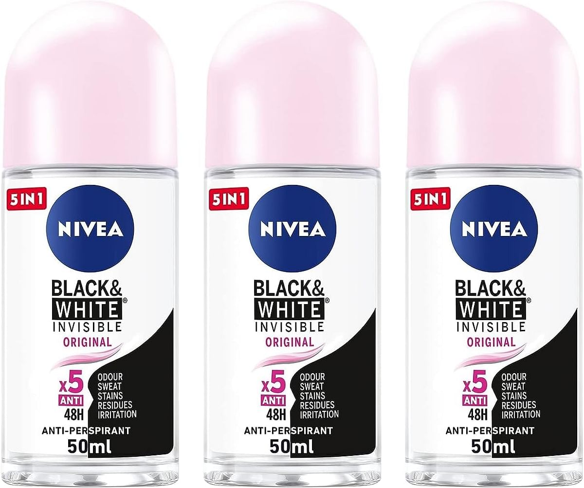 Nivea Antiperspirant Roll-on for Women Black & White Invisible Protection Original