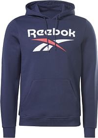 Reebok mens Identity Big Logo Fleece Sweatshirts - Navy