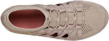 Skechers womens Reggae Fest - Neap Webbing Trimmed Knit Fisherman Oxford Flat 36.5 EU - Taupe