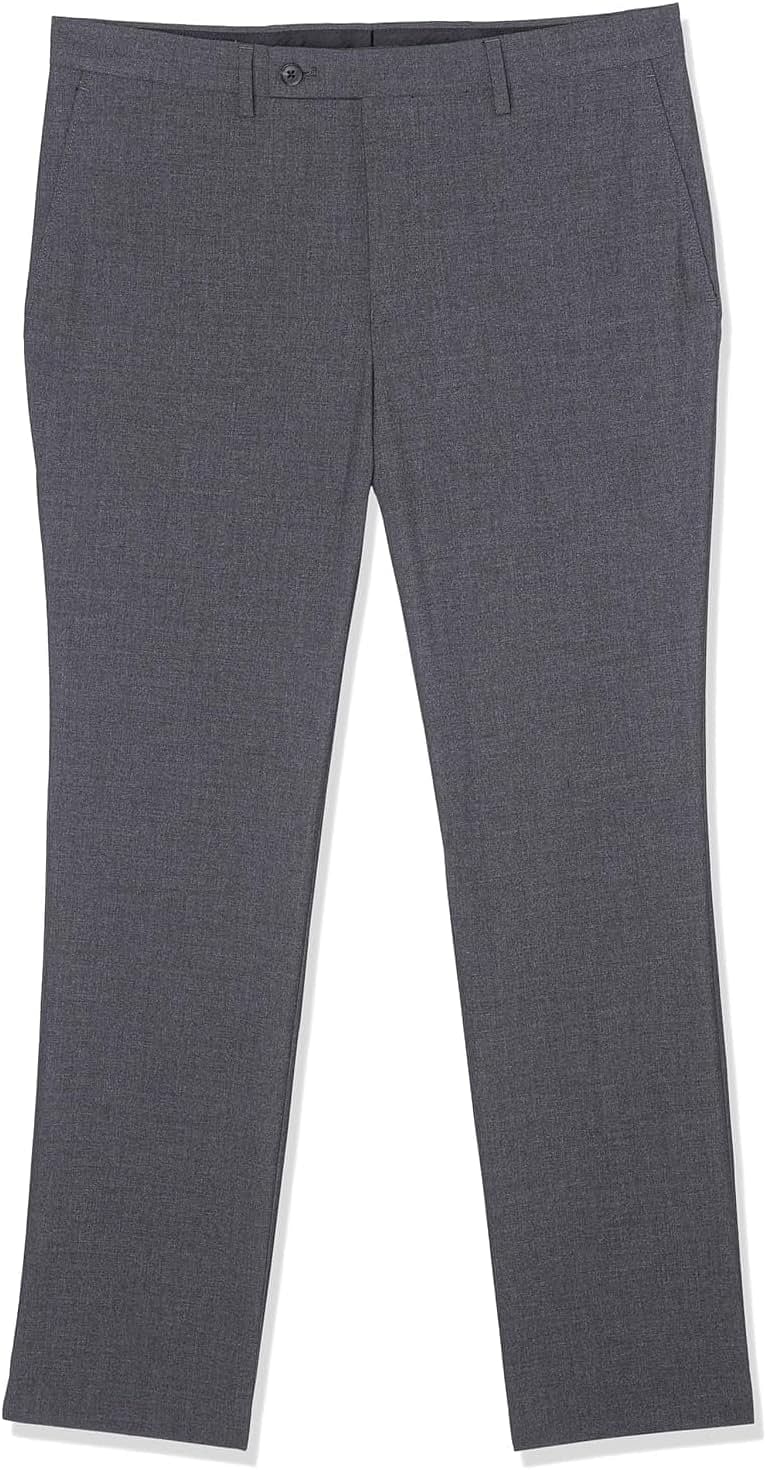 DKNY Men's Modern Fit High Performance Suit Separates 32W And 30L - Charcoal Solid