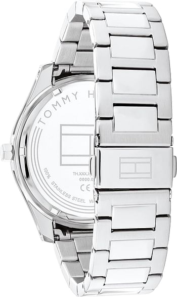 Tommy Hilfiger TYLER Men's Watch, Analog 43.5 mm - Silver