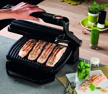 Tefal GC715D28 indoor Electric Grill - Optigrill Plus/BBQ With snacking and baking accessory - Black - 50.8 X 26.1 X 54.8 cm