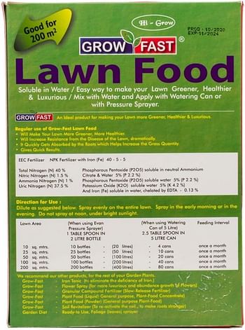 Grow Fast Lawn Food 1Kg