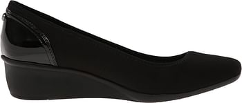 Anne Klein Sport Women's Wisher Fabric Wedge Pump 39 EU - Black