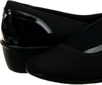 Anne Klein Sport Women's Wisher Fabric Wedge Pump 39 EU - Black