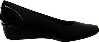 Anne Klein Sport Women's Wisher Fabric Wedge Pump 39 EU - Black