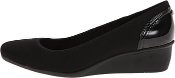 Anne Klein Sport Women's Wisher Fabric Wedge Pump 39 EU - Black