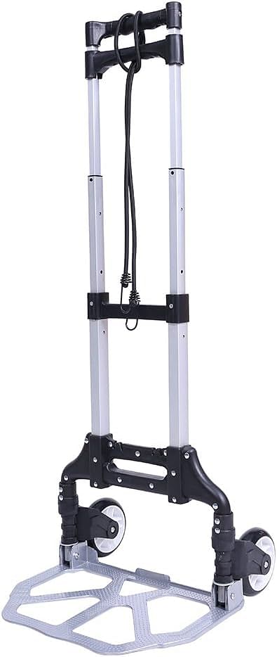 SHOWAY Folding Hand Truck & Dolly Foldable Cart Trolley 150 lb Capacity