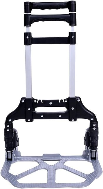 SHOWAY Folding Hand Truck & Dolly Foldable Cart Trolley 150 lb Capacity