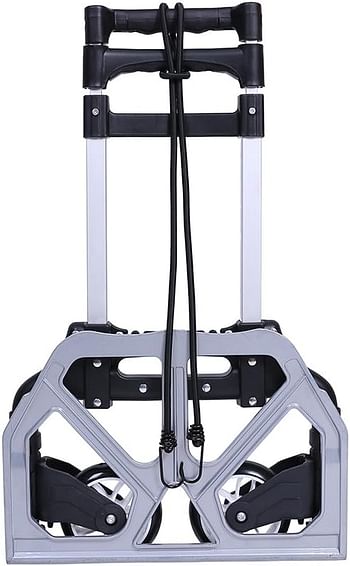 SHOWAY Folding Hand Truck & Dolly Foldable Cart Trolley 150 lb Capacity