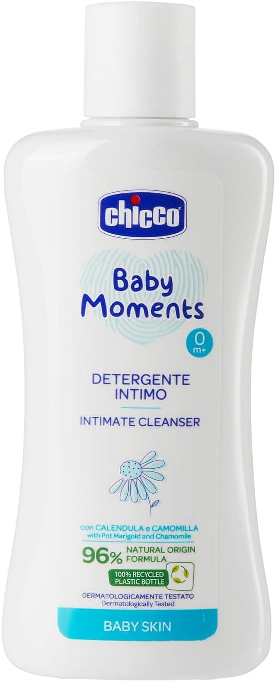 Chicco Baby Moments Intimate Cleanser For Skin 0M+ 200Ml, Multicolor