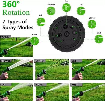 ECCV Water Hosepipe For Garden Flexible Expandable With Spray Gun Washing 30M