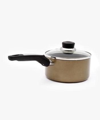 Royalford Aluminum 16 cm Saucepan Olive