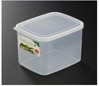 Inomata Deep Plastic Food Container, 1.6 Liter Capacity, Clear