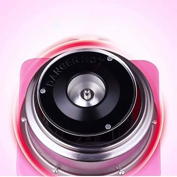 ECVV Cotton Candy Maker Stroller Type Household Children's Cotton Candy Machine Fancy Cotton Candy Machine Electric Automatic.|Pink|