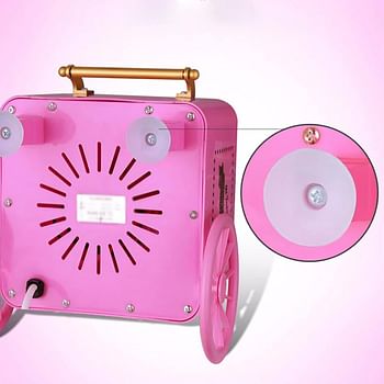 ECVV Cotton Candy Maker Stroller Type Household Children's Cotton Candy Machine Fancy Cotton Candy Machine Electric Automatic.|Pink|