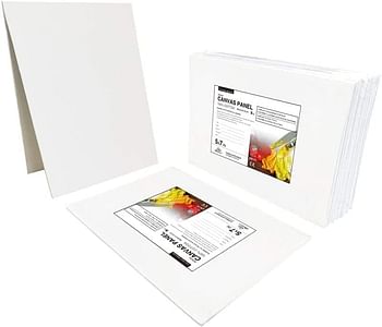 Artist Painting Canvas Panels 5X7 Inch / 12 PackTriple Primed Cotton Canvas Boards For Oil & Acrylic Paint