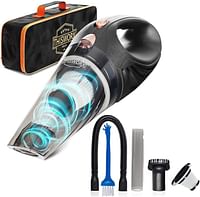 ThisWorx Cordless Car Vacuum Portable Mini Handheld Vacuum w/Rechargeable Battery and 3 Attachments High-Powered Vacuum Cleaner w/ 60w Motor