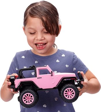 Jada Toys Girlmazing Big Foot Jeep R/C Vehicle 1:16 Scale - Pink