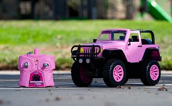 Jada Toys Girlmazing Big Foot Jeep R/C Vehicle 1:16 Scale - Pink