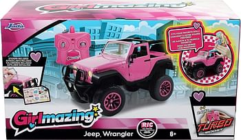 Jada Toys Girlmazing Big Foot Jeep R/C Vehicle 1:16 Scale - Pink