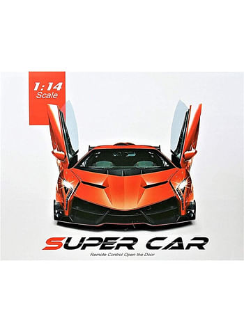 We Happy 1:14 Remote Control Car Toy Super RC Racing Sports Car for Kids, Comes in Assorted Patterns- Red