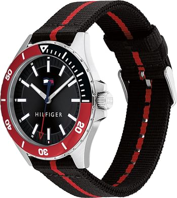 Tommy Hilfiger LOGAN Men's Watch, Analog 43 mm - Black