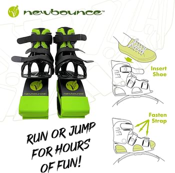 New Bounce Jumping Shoes Kangaroo Jumping Shoes for Kids Exercise small Medium - Green