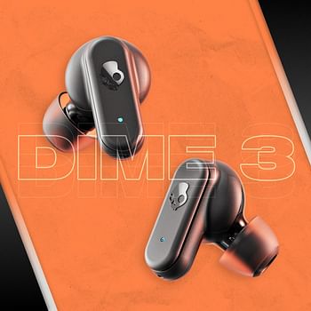 Skullcandy Dime 3 In-Ear Wireless Earbuds 20Hr Battery Microphone Works with iPhone Android and Bluetooth Devices - Black