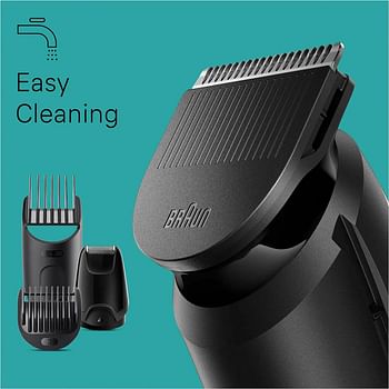 Braun MGK 3410 6 in 1 Style Kit 3 Beard, Hair Grooming. With 50min runtime, With 5 extra Curated Tools for Beard Clipping, Precision Shaving, and Hair clipping