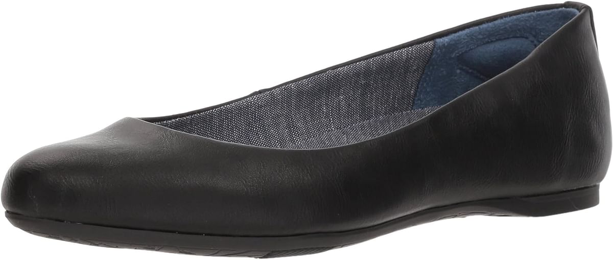 Dr. Scholl's Shoes Women's Giorgie Ballet Flat 39 EU - Black Smooth